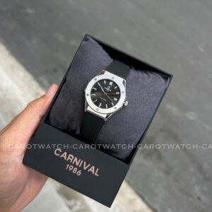 ĐỒNG HỒ NỮ CARNIVAL 8168L-VT-DCS-D || DÂY CAO SU 8 CARNIVAL 8168L-VT-DCS-D