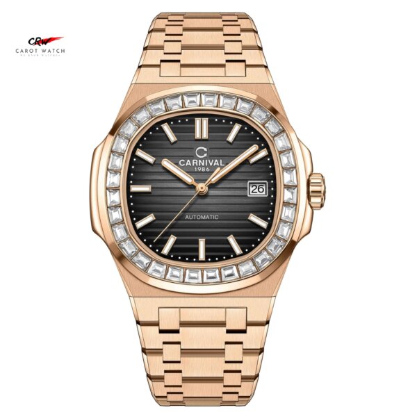 CARNIVAL-8108G-VH-D LÀ CHIẾC ĐỒNG HỒ CHÍNH HÃNG THƯƠNG HIỆU CARNIVAL, CHỐNG NƯỚC, MÁY AUTOMATIC