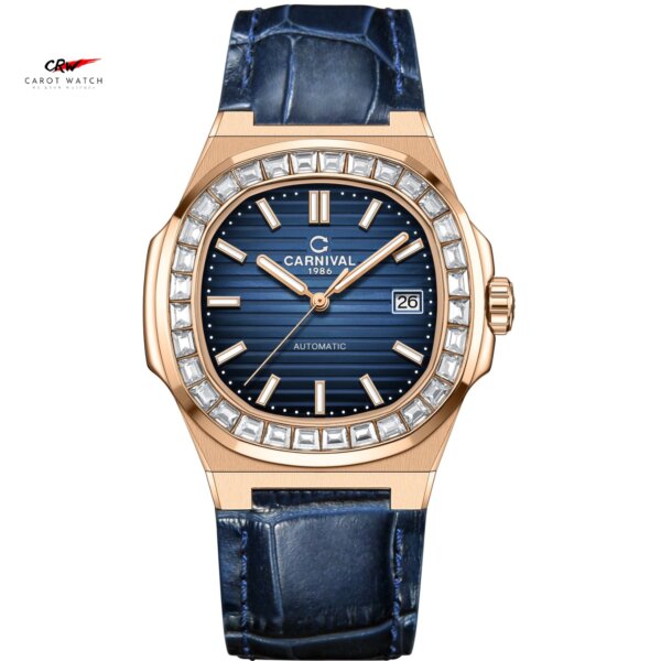 CARNIVAL-8108G-VH-DD-X LÀ ĐỒNG HỒ NAM DÂY DA CHÍNH HÃNG, MÁY AUTOMATIC