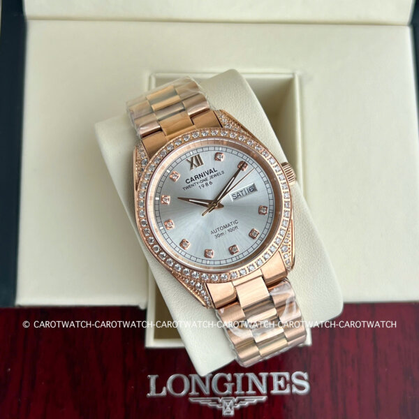 CARNIVAL-8907G-VH-T LÀ ĐỒNG HỒ CHÍNH HÃNG CARNIVAL, MÁY AUTOMATIC