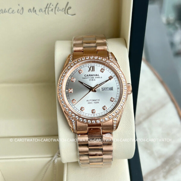 CARNIVAL-8907G-VH-T LÀ ĐỒNG HỒ CHÍNH HÃNG CARNIVAL, MÁY AUTOMATIC